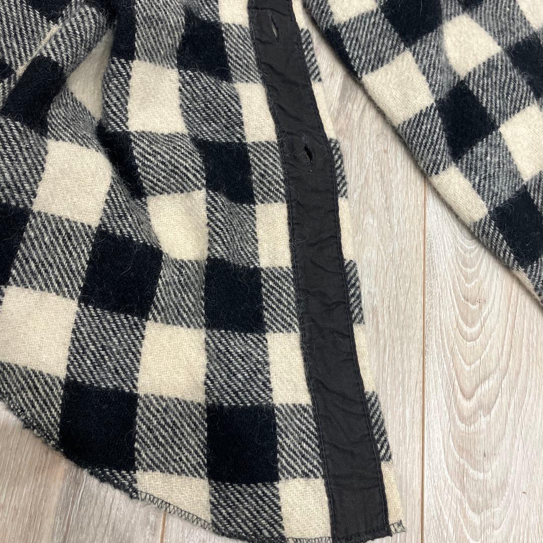 希少 60s〜70s MELTON バッファローチェック ウールシャツ CPO