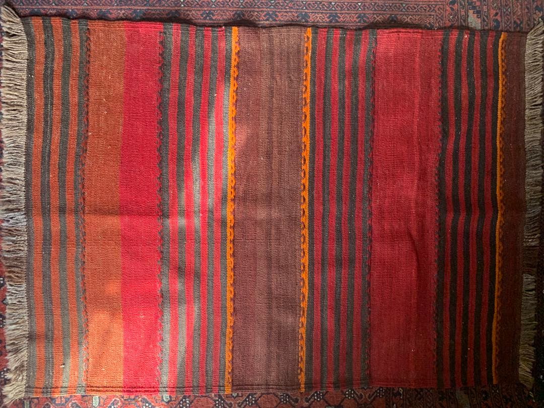 キリム　アフガニスタン　ビィンテージ　95×140