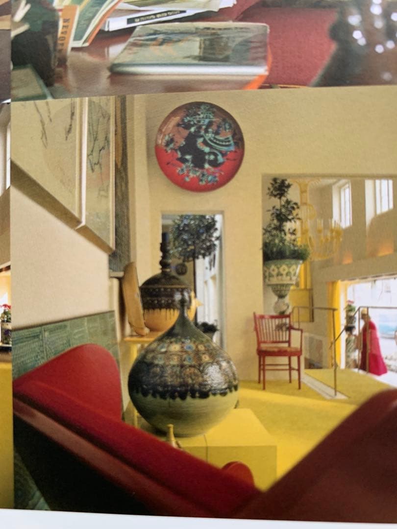 ビヨンヴィンブラッド　ビンテージ・木板に手印刷の少女柄飾り板