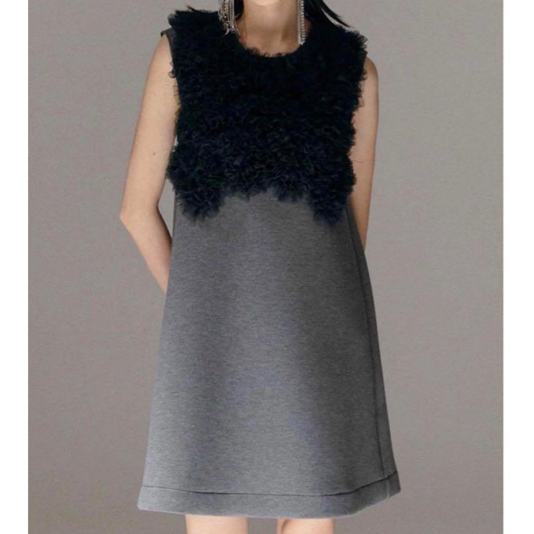 お値下げ　bibiy. 同型SWAN FRILL OP 　スワンフリルワンピース