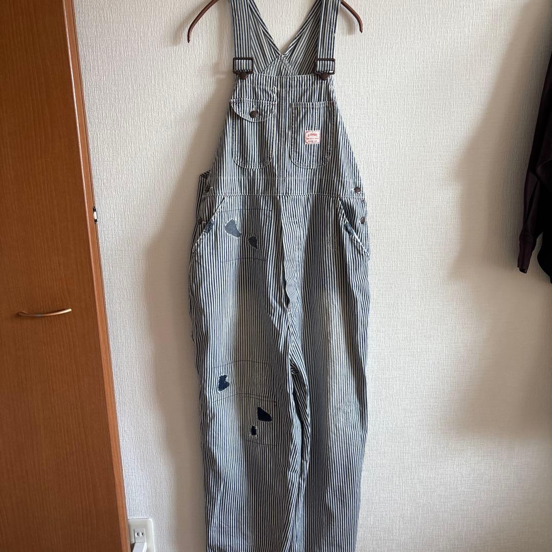 ビームスボーイ ビッグマック　ヒッコリーオーバーオール