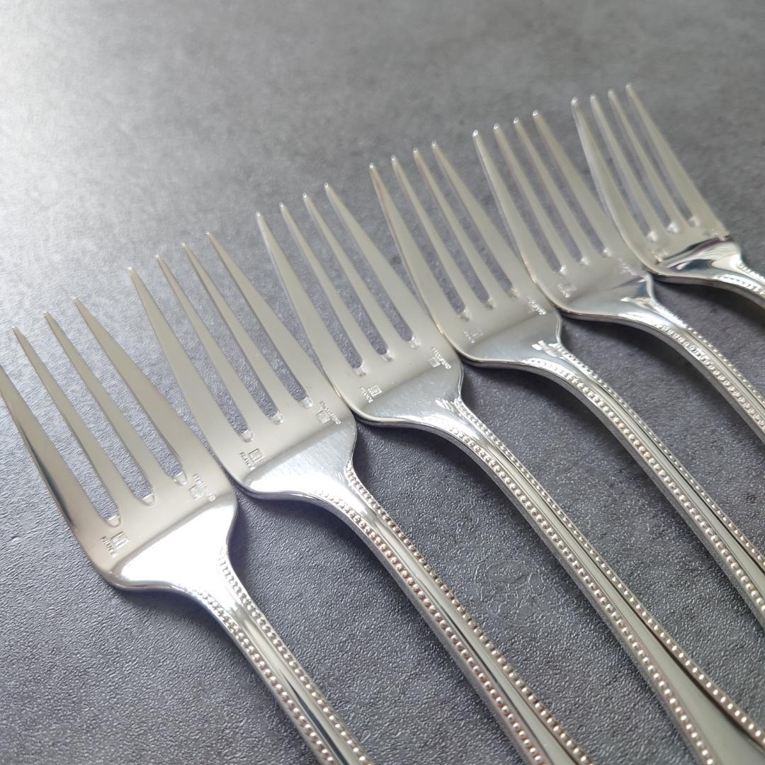 希少 美品 クリストフル パール サラダフォーク 6点