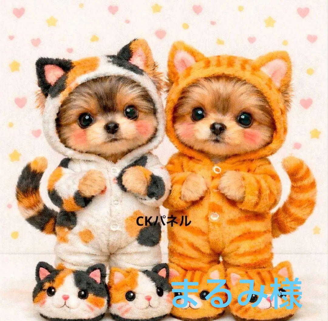 ご確認用　A214 わんこ柄　ハンカチ　ハンドメイド12/29