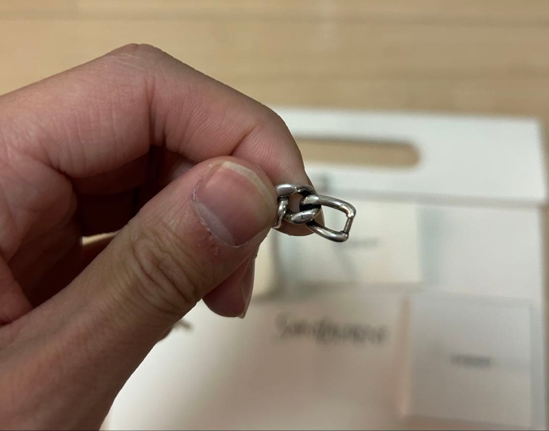 SAINT LAURENT カーブチェーンブレスレット