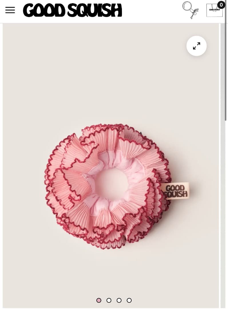 GOODSQUISH フリルシュシュ ピンク