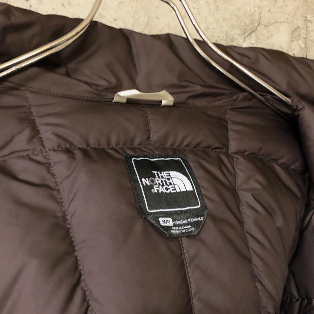 刺繍　ファー　レディースM ブラウン　ザノースフェイス　ダウンジャケット　550