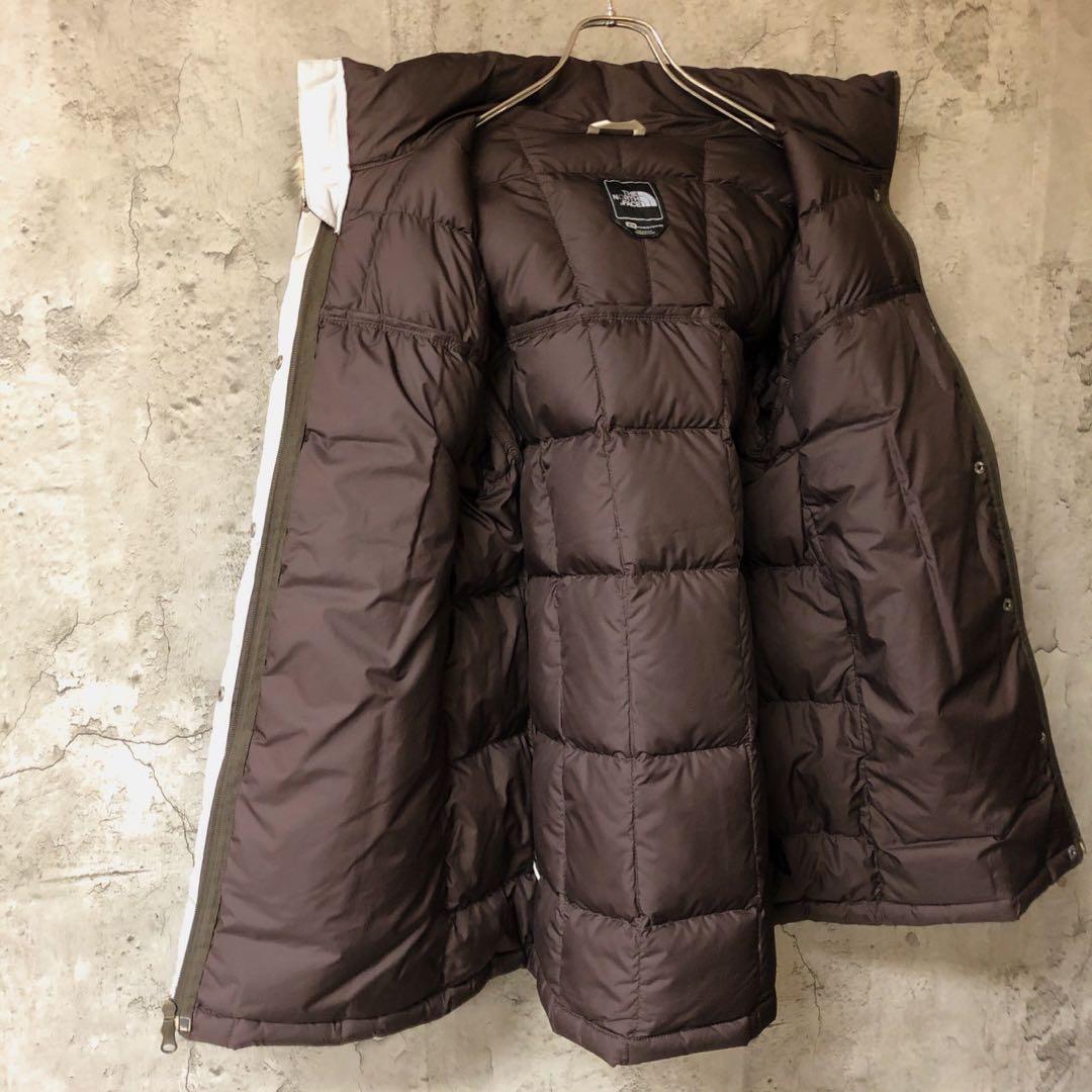 刺繍　ファー　レディースM ブラウン　ザノースフェイス　ダウンジャケット　550