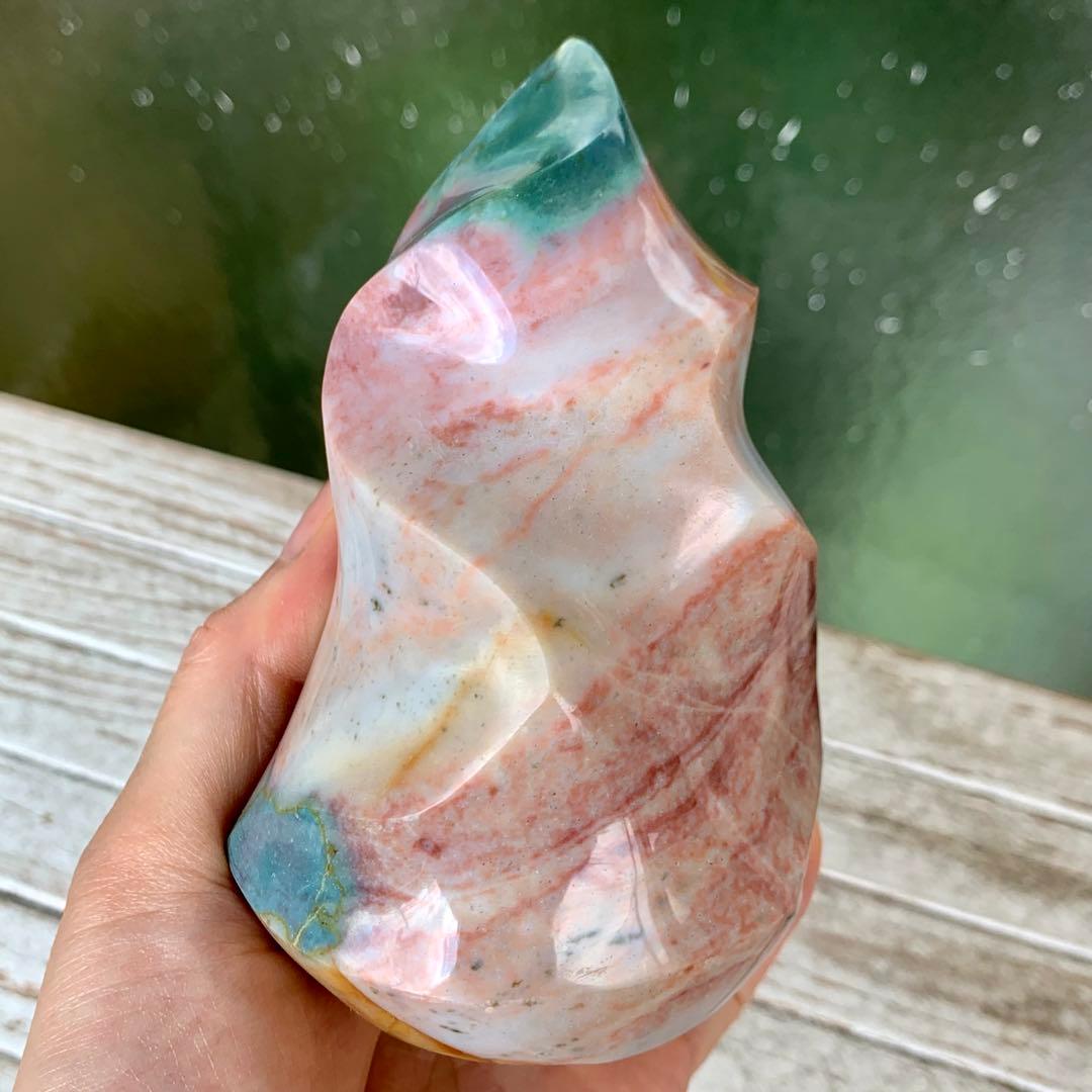 オーシャンジャスパー　フレイム　マダガスカル産　天然石