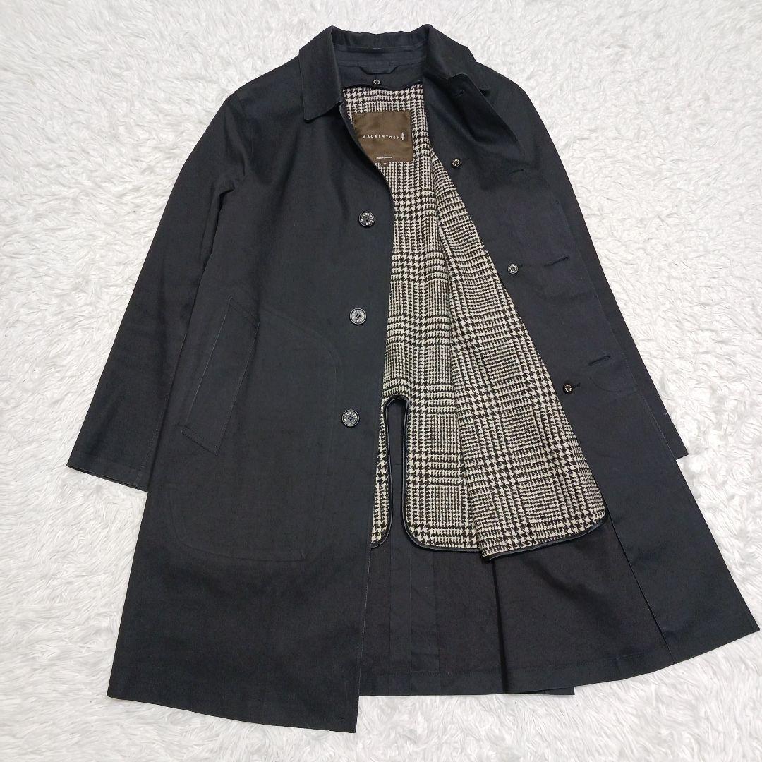✨美品✨マッキントッシュ　ダンケルド　ゴム引きステンカラーコート　ライナー　40