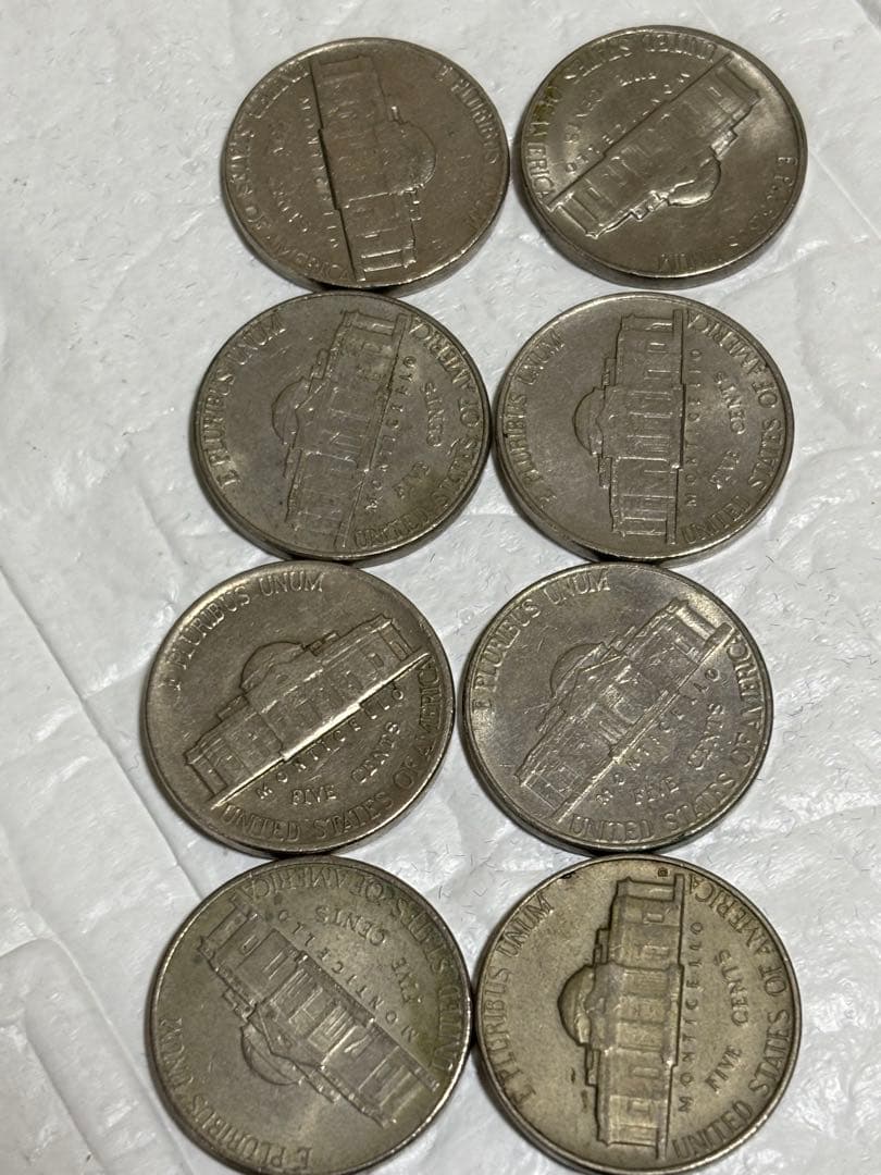 アメリカ5セント年数バラバラ