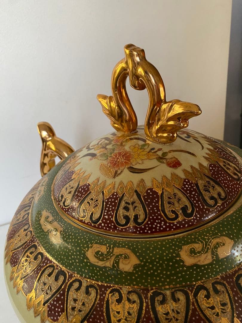 金彩　置物　美術品　陶芸　骨董