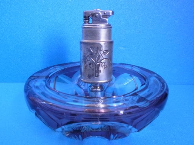 未使用品　和ガラス　切子　煙草セット　三越　戦前　デットストック　昭和レトロ