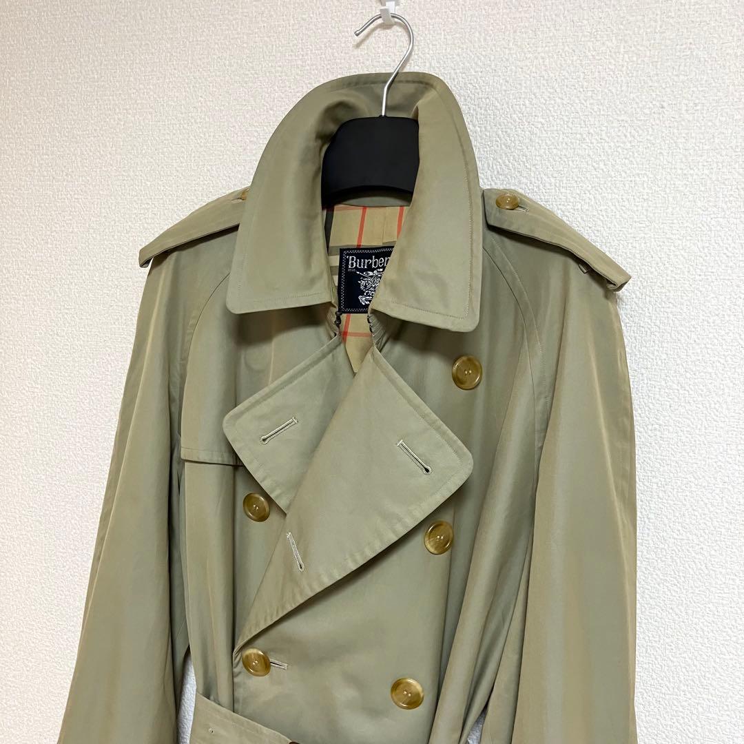 バーバリー　トレンチコート　ロング119 裏地ノバチェック　総柄　ベルト　大きめ