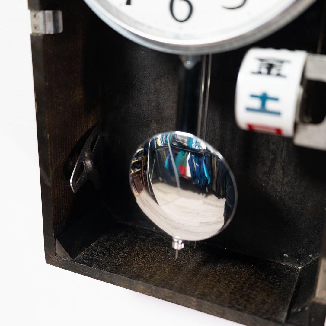 愛知時計　30日巻き　振り子時計　昭和レトロ　オーバーホール済　動作品