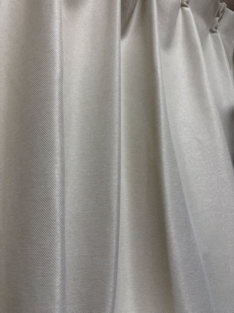 シルバー ポリエステル 2枚ドレープカーテン 200cm×100cm