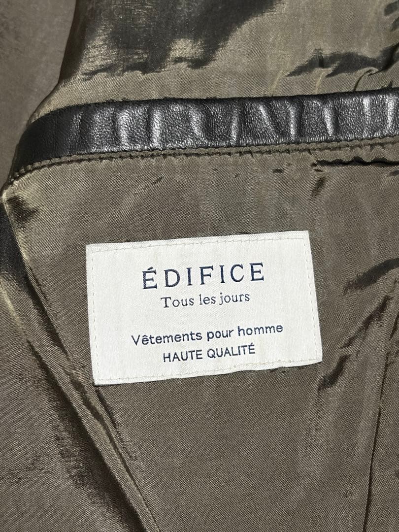 Schott×EDIFICEレザージャケット シングルライダース