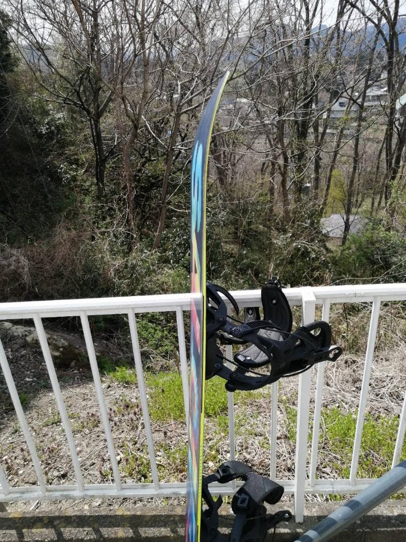 SALOMON シークエンス158カラフル スノーボード ビンディング付き