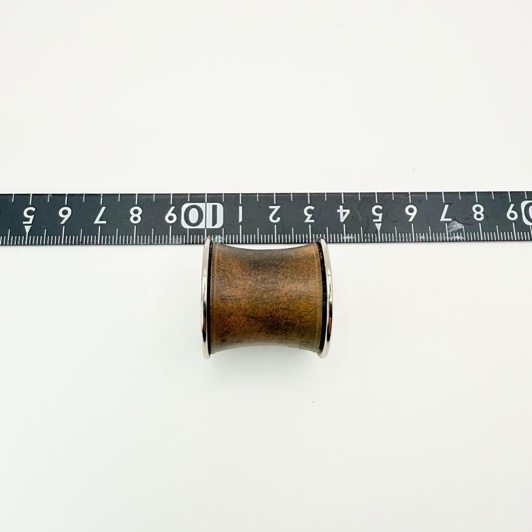 【美品】HERMES エルメス　スカーフリング　筒型シリンダー　シルバー　レザー