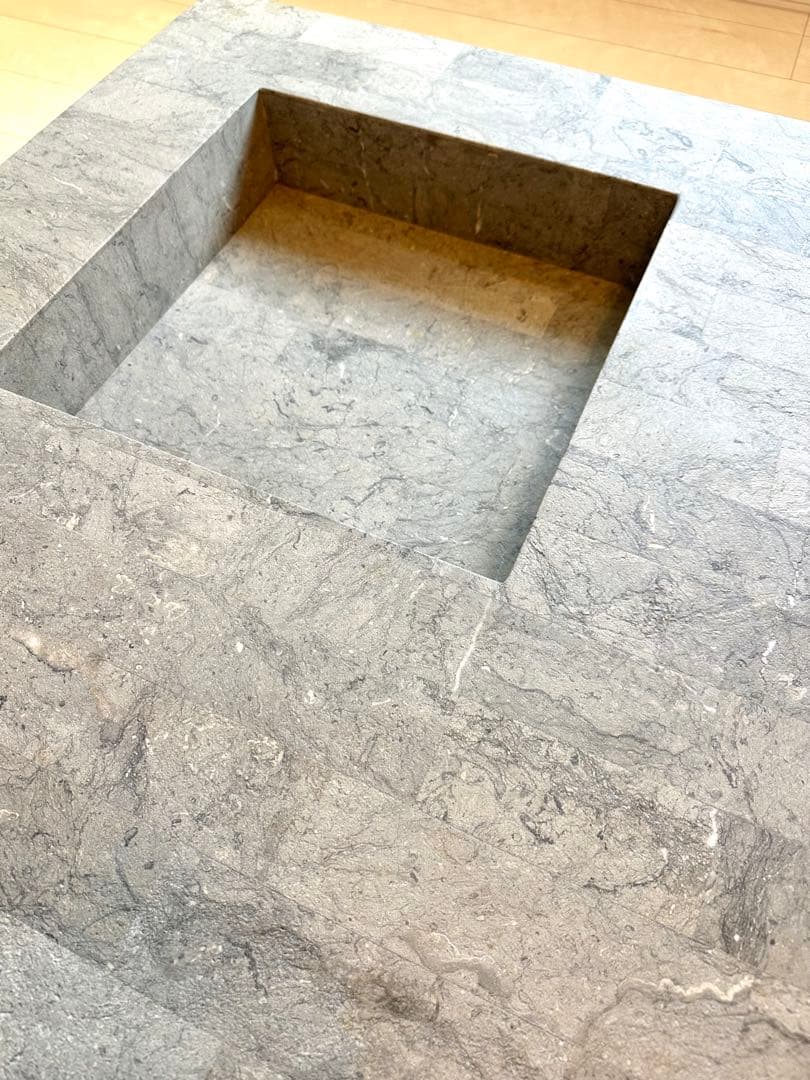 HUKLA日本フクラ スクエアセンターテーブル ストーン 100