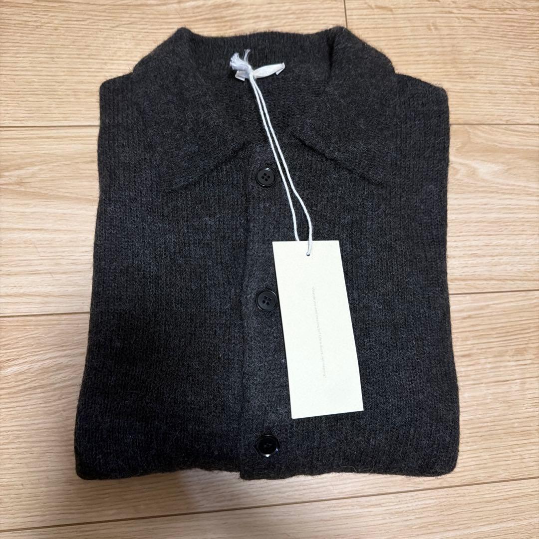 【LIDNM】25aw Alpaca Knit Shirt Cardigan