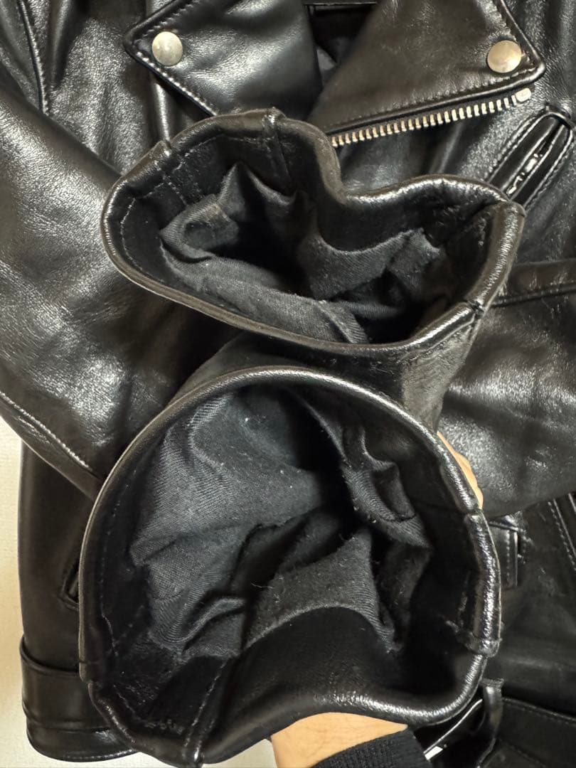 schott 613uht ダブルライダースジャケット