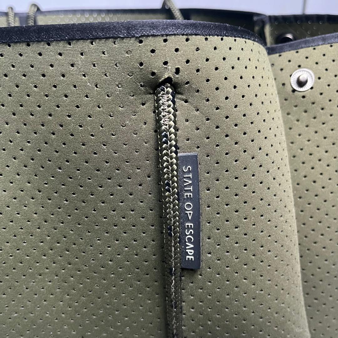 STATE OF ESCAPE トートバッグ　マザーズバッグ　大きい　グリーン