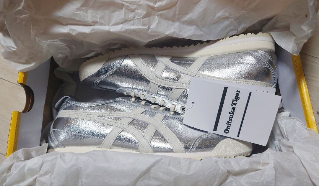 Onitsuka Tiger シルバー スニーカー 23cm