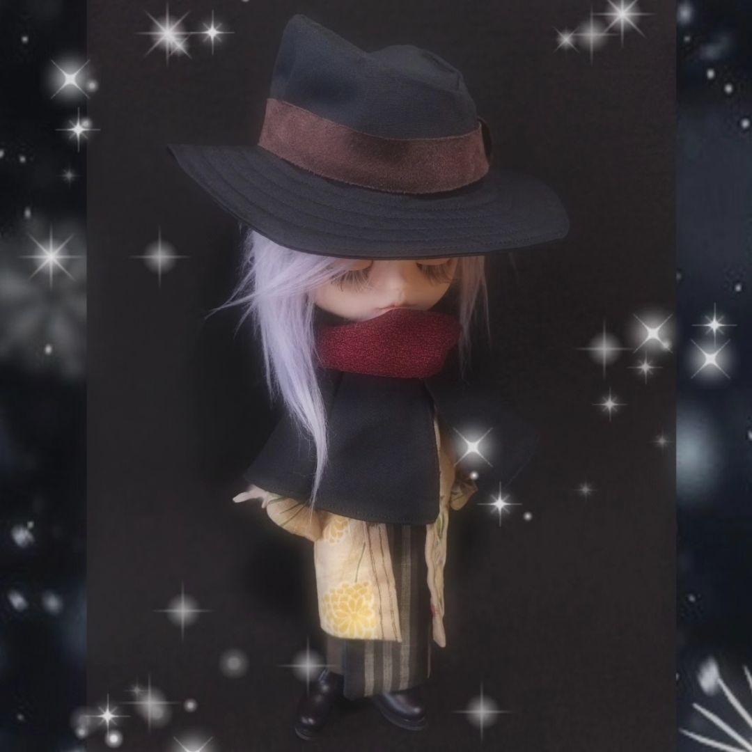 確認用　アイシードール　ブライス　とんびコート　中折れ帽　着物　男の子　レトロ