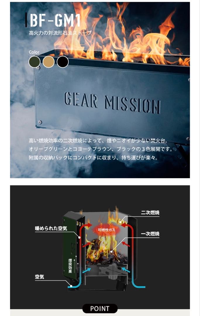 R*S様 トヨトミGEAR MISSION BF-GM1 焚火台 オリーブグリー
