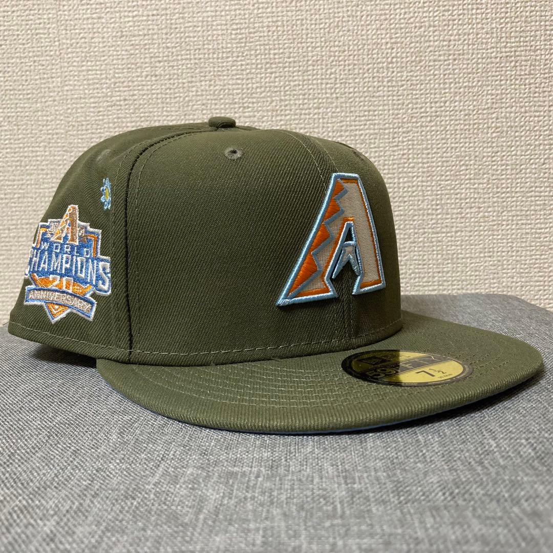 【海外限定】ニューエラ アリゾナダイアモンドバックス 59FIFTY オリーブ