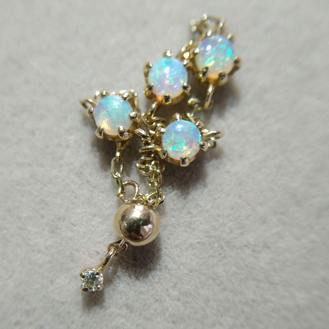 【美品】キュイキュイ オパール K10 YG リング 指輪 人気✨️ 現行品