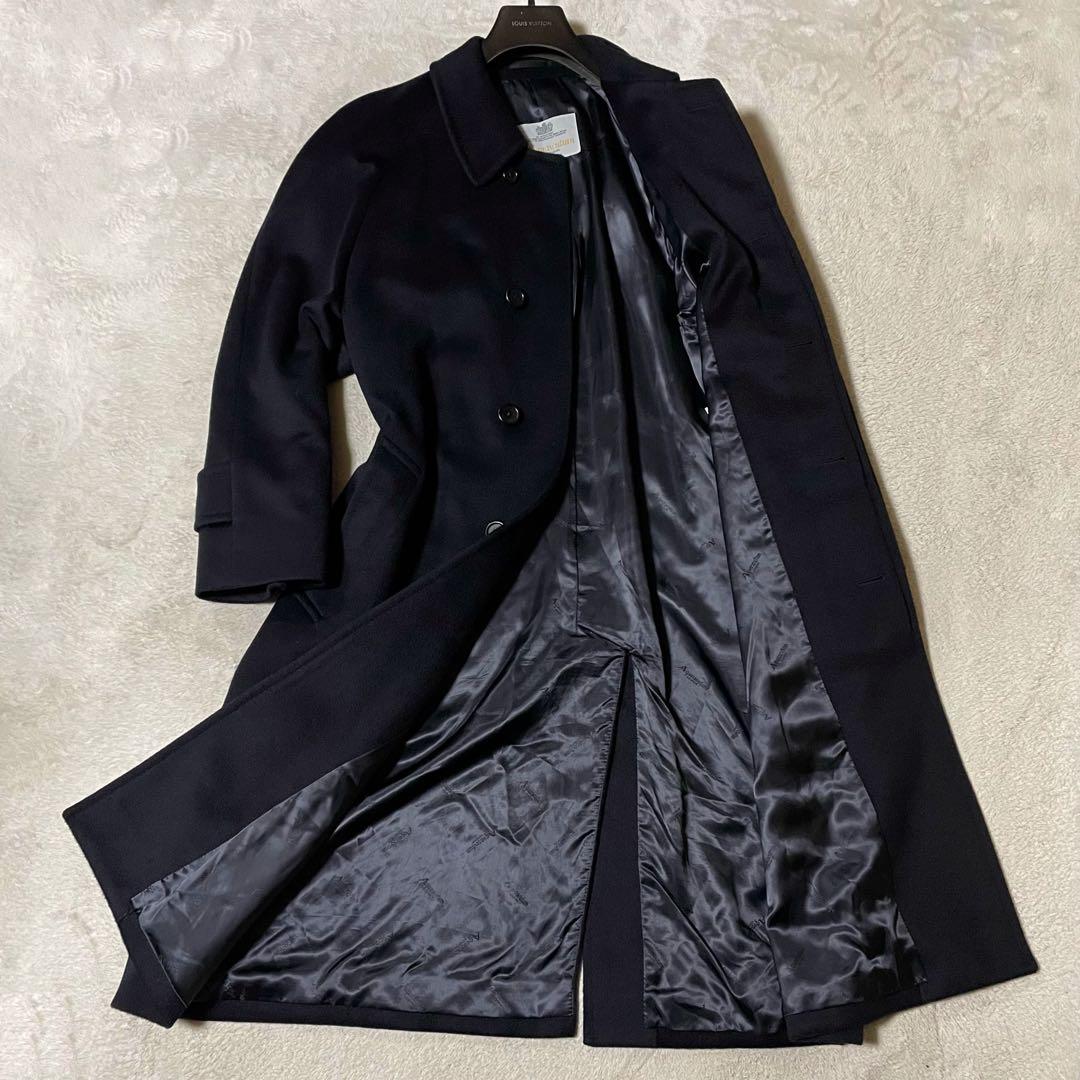 専用英国製 アクアスキュータム ピュアカシミヤ100% ステンカラー 36 美品