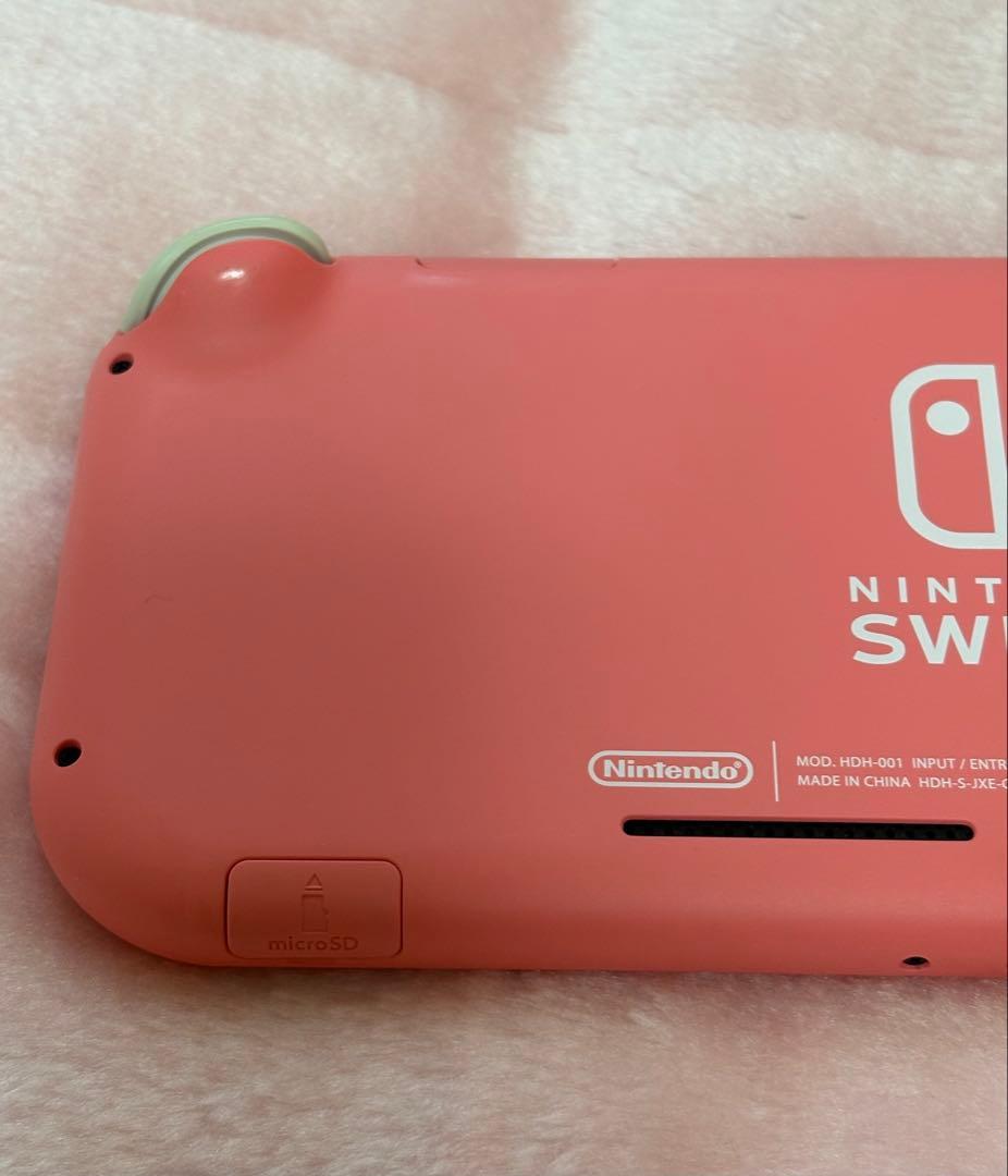 Nintendo Switch Lite ピンク 充電器、箱付き