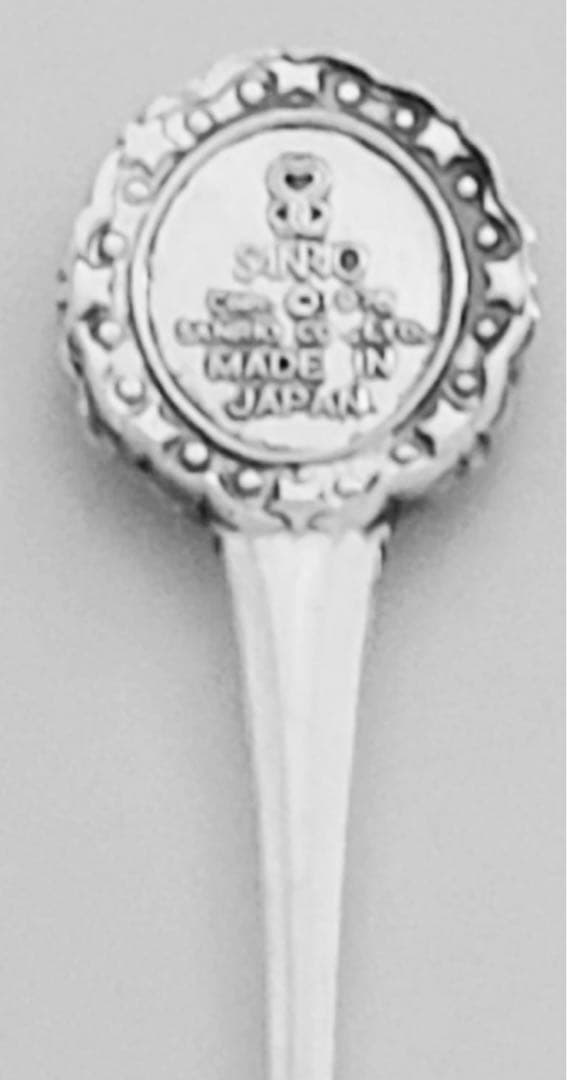 レア1976年製キキララ陶器リトルツインスターズ当時物デミタススプーン銀色