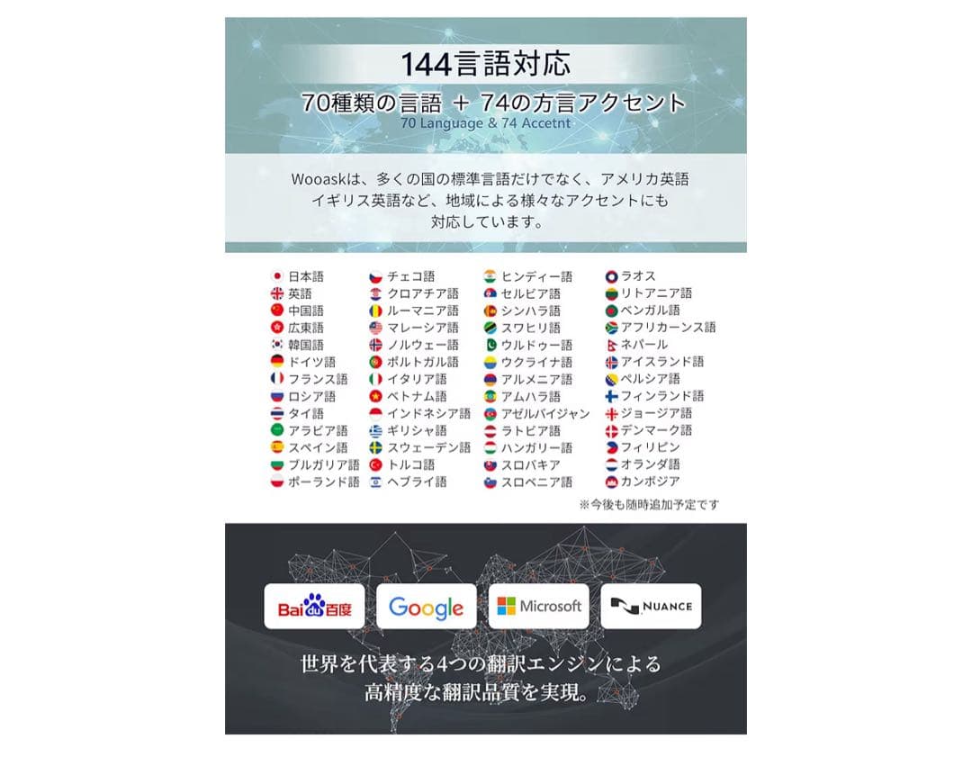 新品 定価29800円 Wooask W12 翻訳機 音声翻訳機
