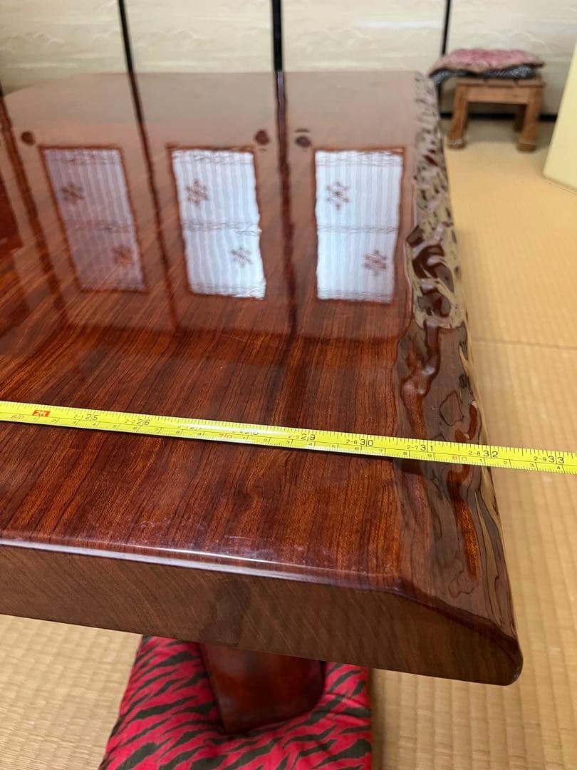 1枚板　座卓　テーブル　アンティーク　一枚板