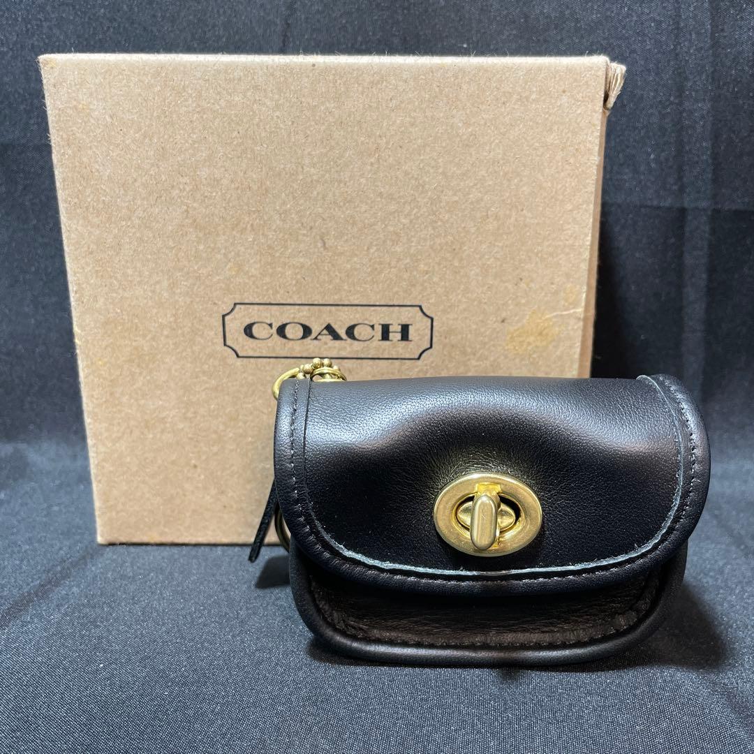 Coach Mini City Bag Black レザー 7105