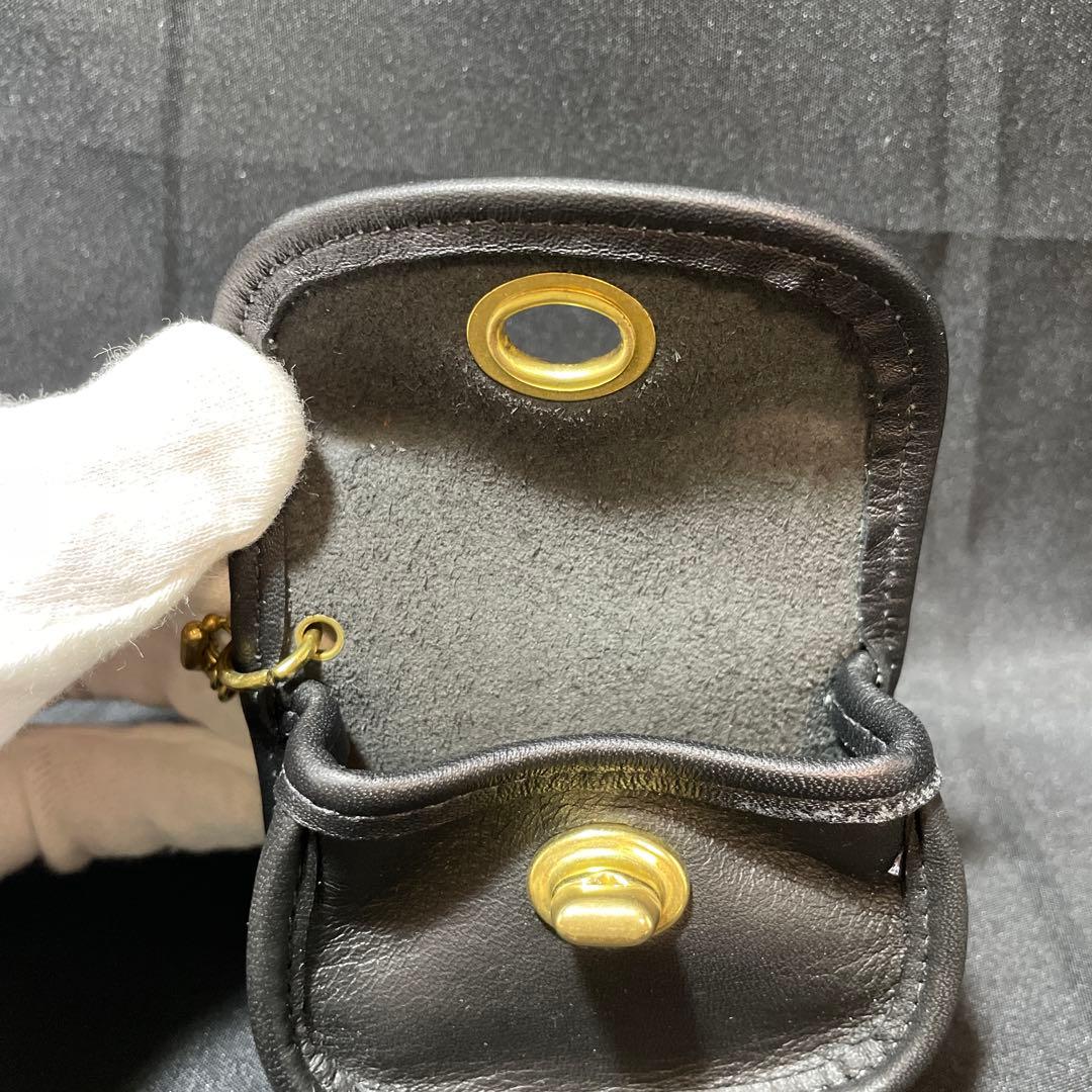 Coach Mini City Bag Black レザー 7105