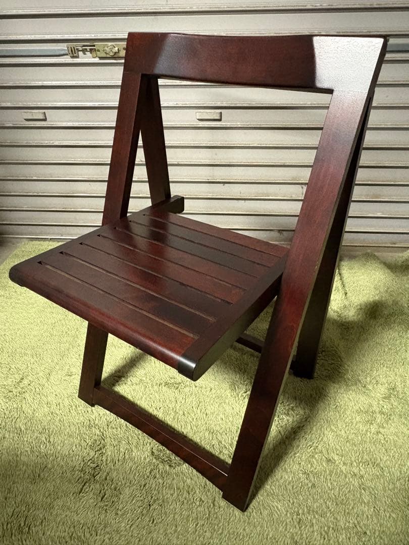 ☆GE237【中古品】 北海道民芸 折り畳みチェア 椅子 樺材