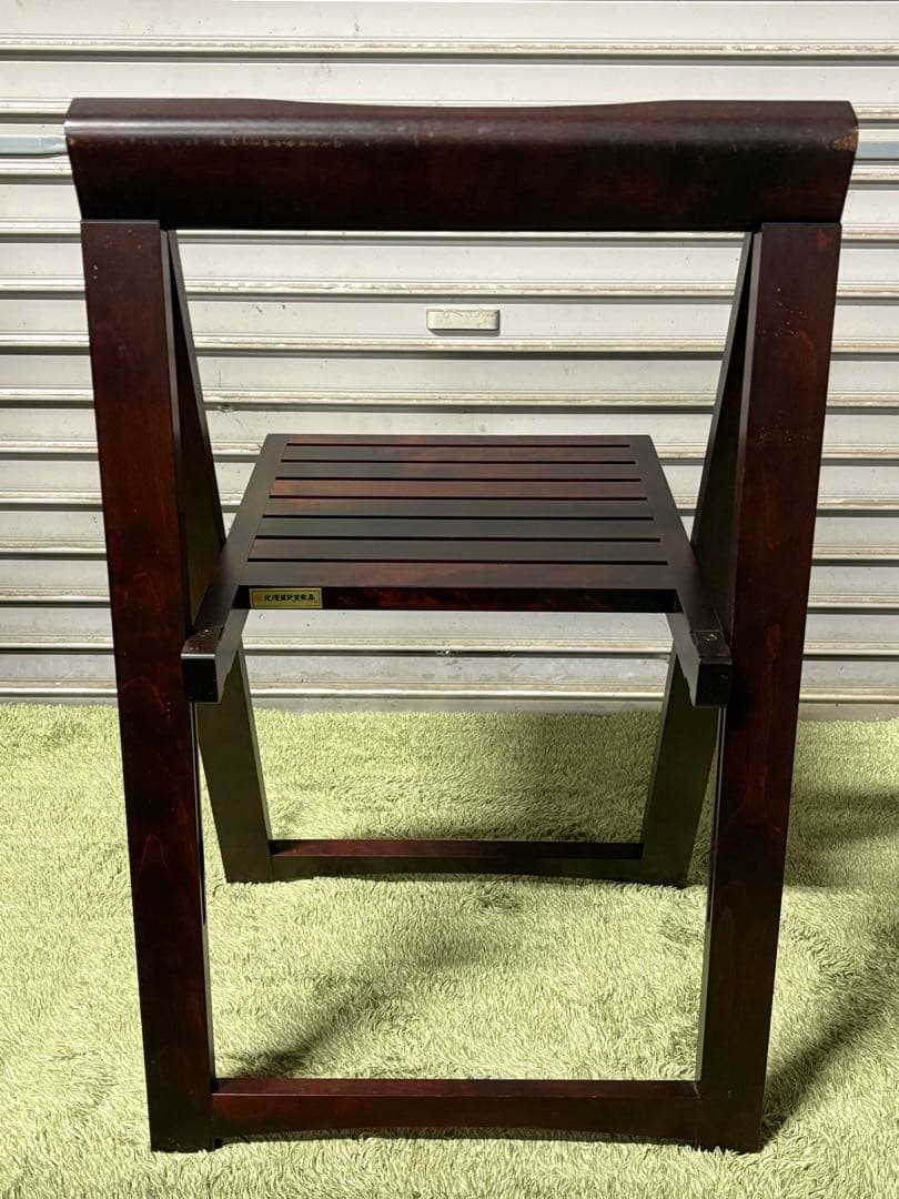 ☆GE237【中古品】 北海道民芸 折り畳みチェア 椅子 樺材