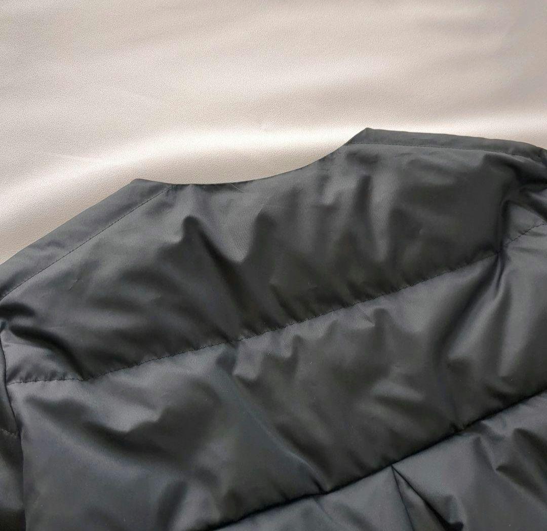 極美品 trois バックギャザー ペプラムダウンジャケット ゴールド金具