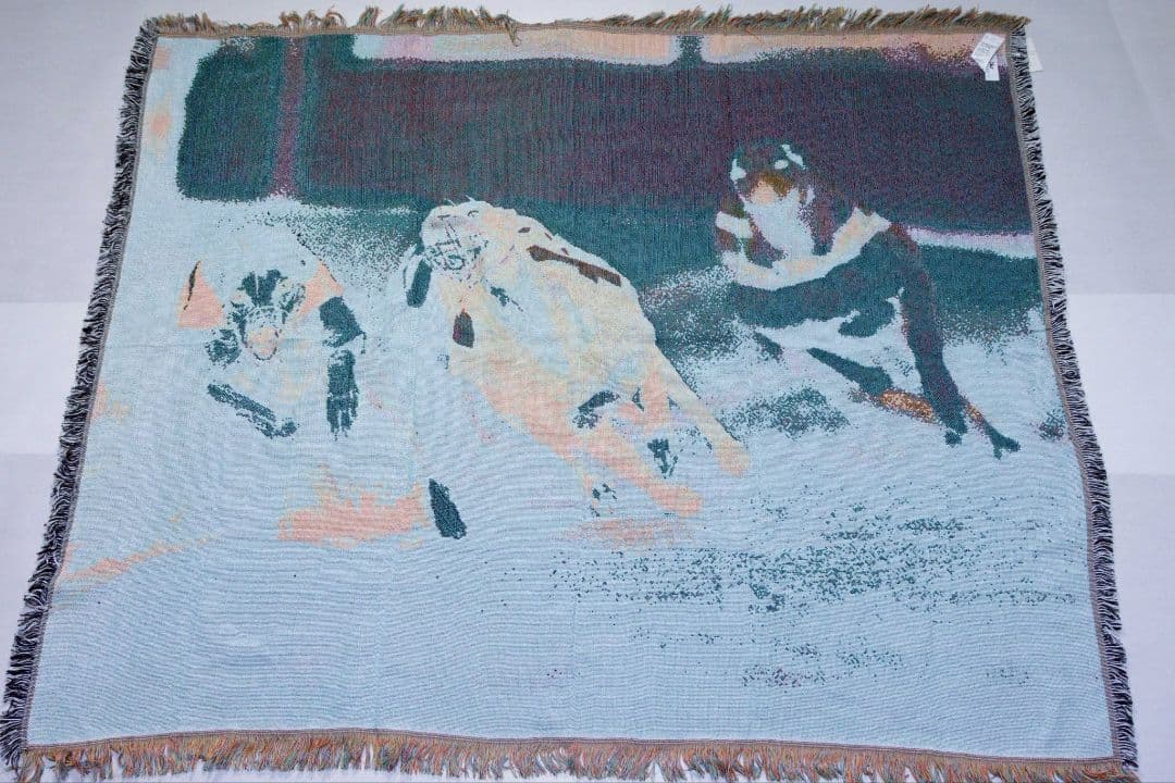 新品グレイハウンドレースデザインラグ 約150cm x 125cm 定価2万円