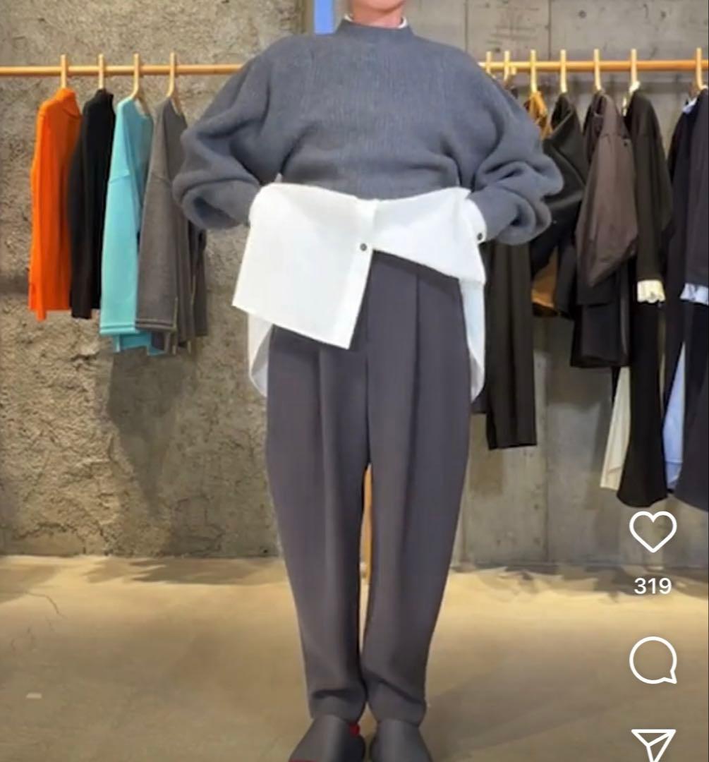 新品　エンフォルド　クロップドワイドアームプルオーバー　enfold