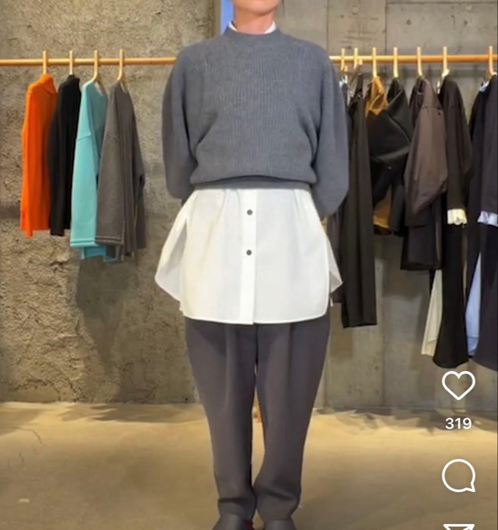 新品　エンフォルド　クロップドワイドアームプルオーバー　enfold