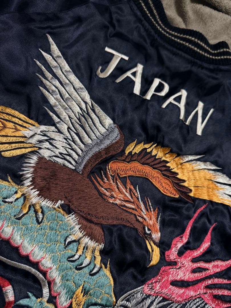 美品 ２面用 テーラー東洋 龍 日本限定 スカジャン vintage サテン