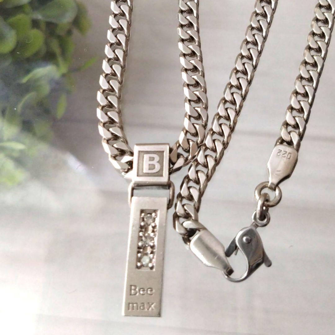 美品 レダシルマ Bee Max ネックレス ダイヤ0.1ct ゲルマニウム