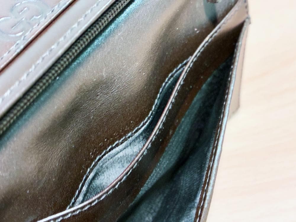 ★美品 中古★GUCCI グッチシマ レザー GG 長財布【長財布】FQDL