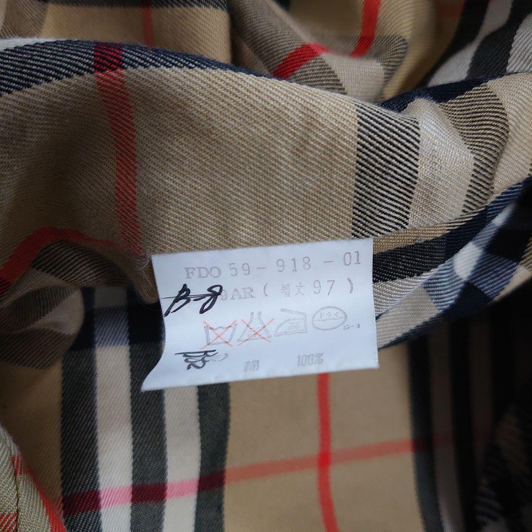 BURBERRYS トレンチコート ノバチェック インナー付き 比翼ボタン