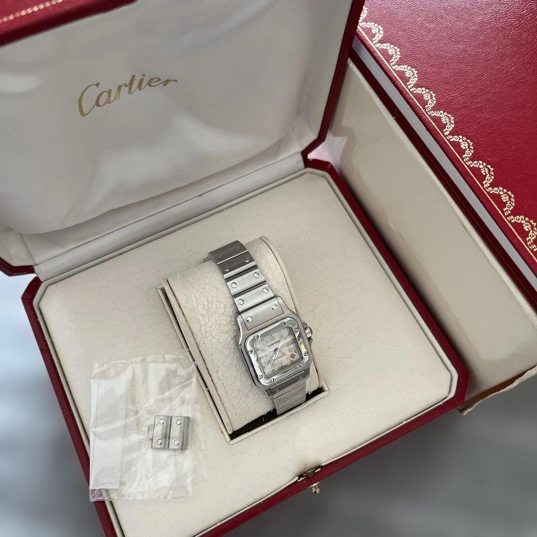CartierサントスガルベSM20周年限定モデル　自動巻き式腕時計【美品】