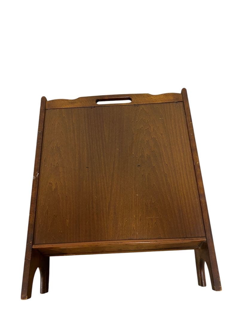 良品　カリモク マガジンラック 昭和レトロ